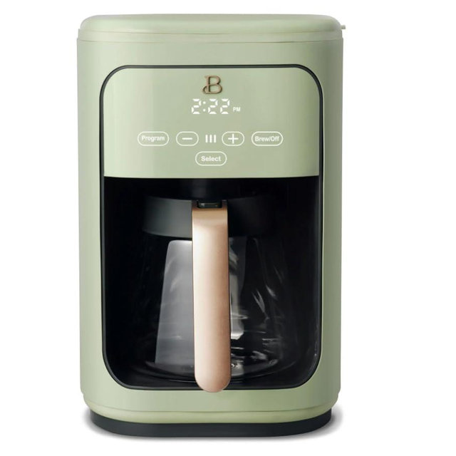 Beautiful 14-Cup Programmable Drip Coffee Maker with Touch-Activated Display (Sage-green)