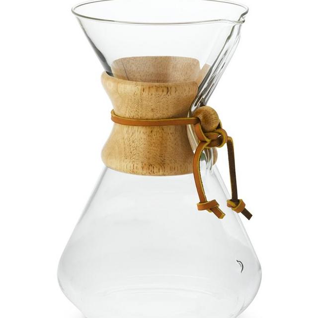 Chemex® 10-Cup Pour-Over Wood Collar Glass Coffee Maker