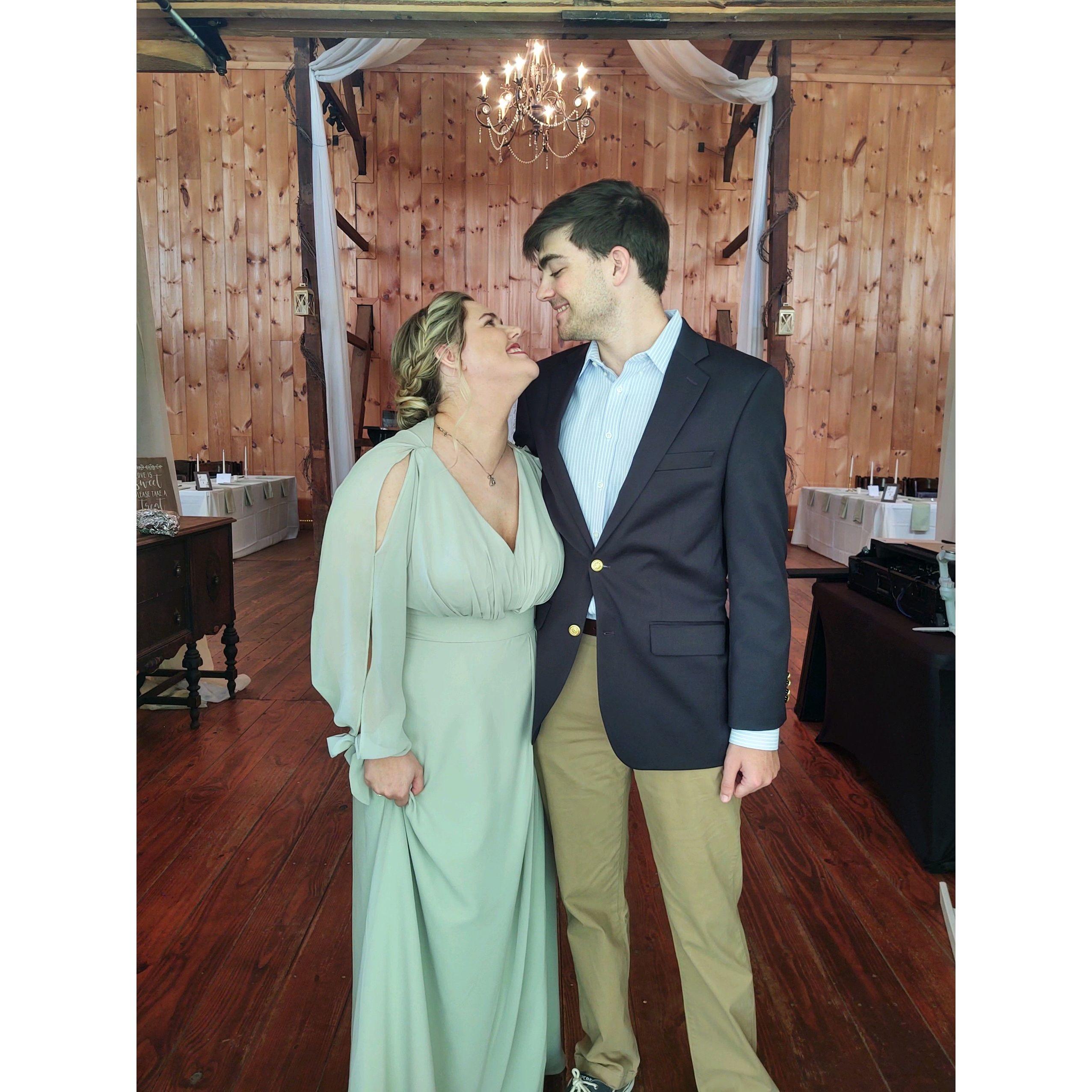 At my brother and sister-in-law's lovely wedding