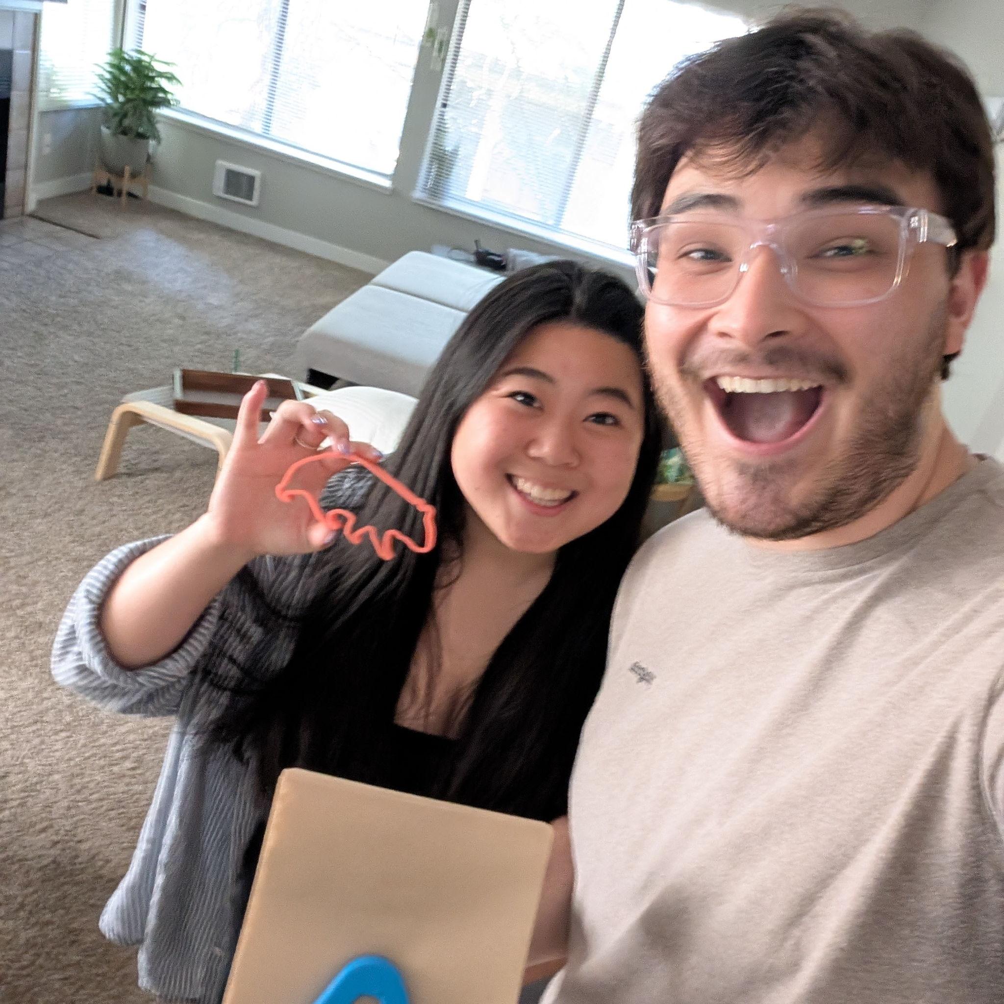 A patient of Chase's made Hannah a Wombat Cookie Cutter