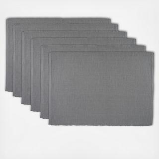 Ribbed Placemat, Set of 6