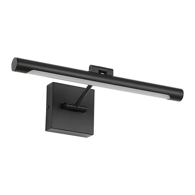 LED Picture Light Fixtures 16.54" Inches Long Joosenhouse Modern Black Wall Lamps with Rotatable Lighting Tube Picture Frame Lights for Paintings 9W(50W Eqv.) Hardwired Connection 3000K