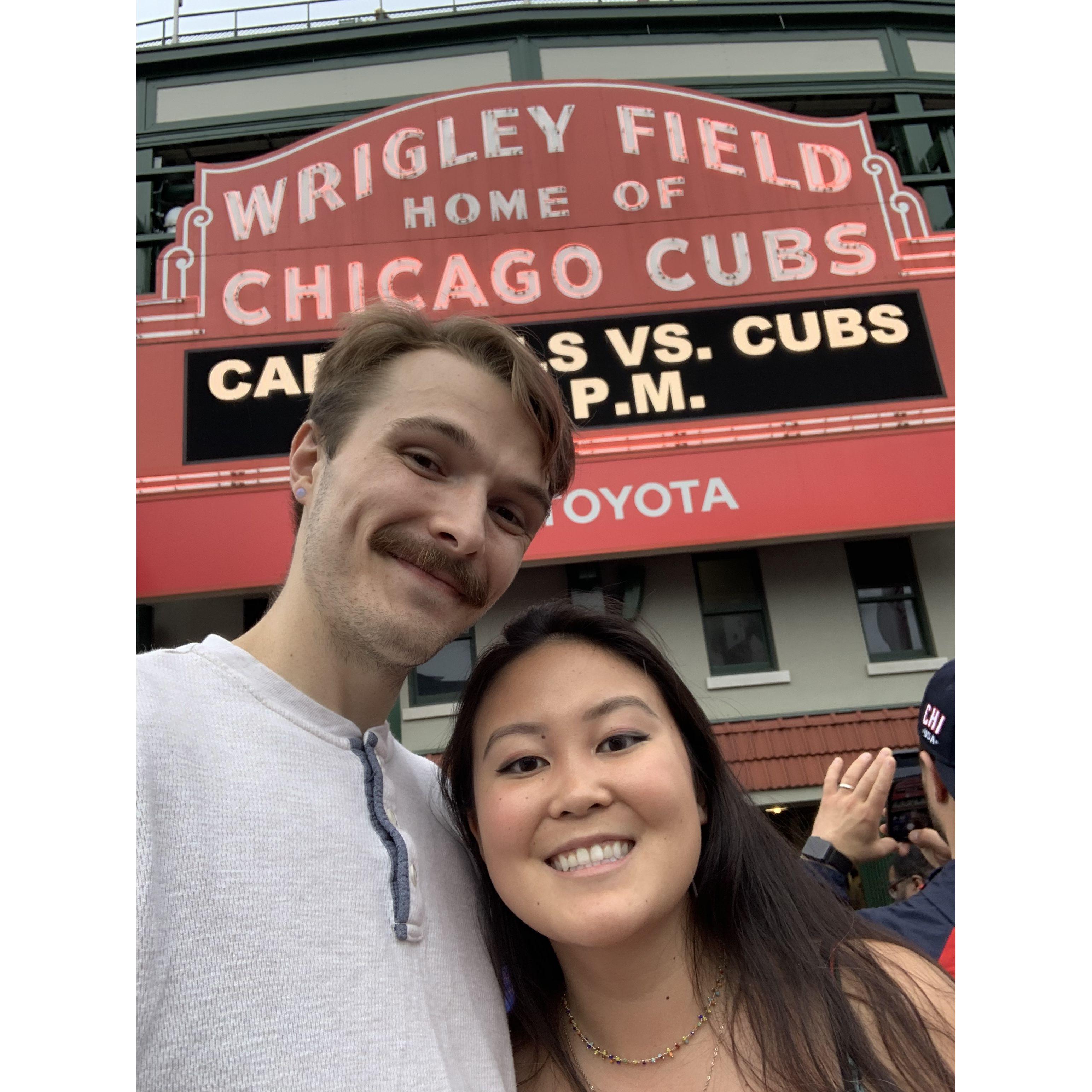 Shelby visiting Jayden in Chicago when he was working at Argonne National Lab.
