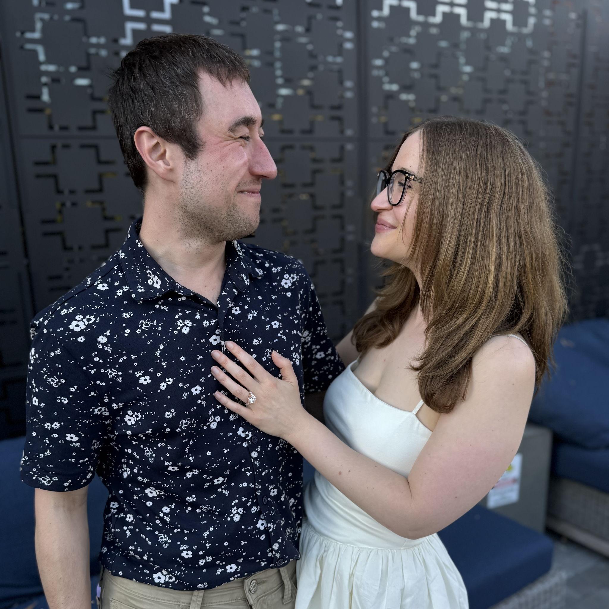 A cute photo from our engagement party :)