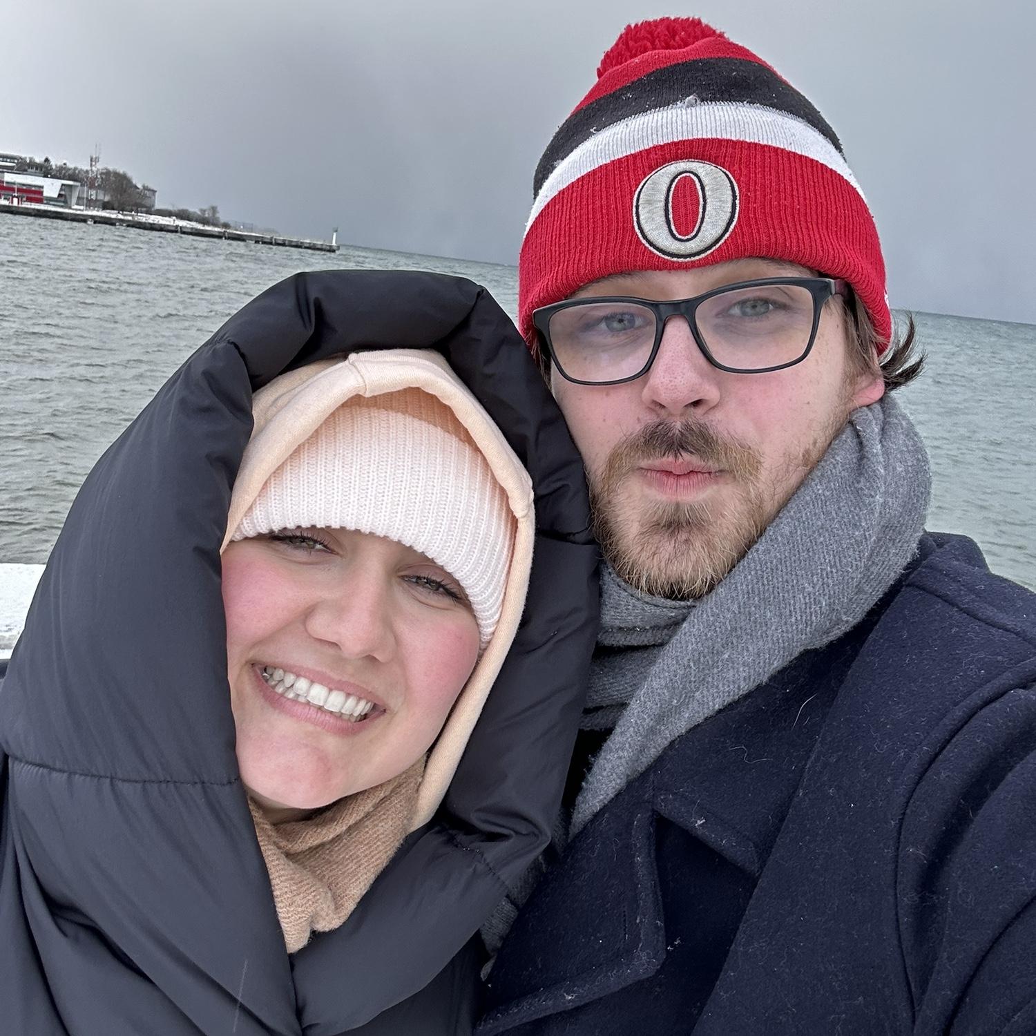 Kenzie's very first time in Canada!