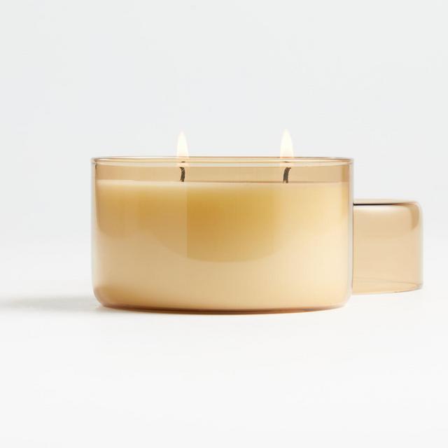 Good Spirits Amber Glass Candle with Lid