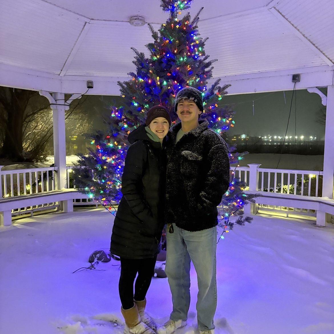 This picture was taken on a cold night when all we wanted to do was going for a walk. Our good friend Neva was there to capture the moment for us!