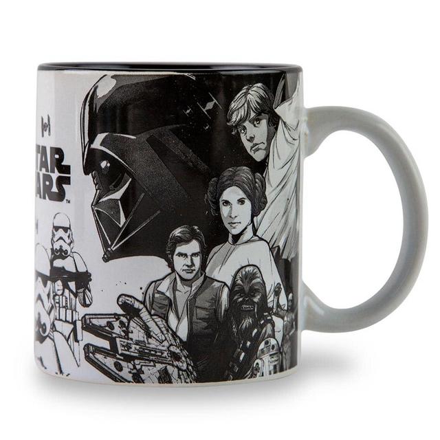 Star Wars Original Trilogy Collage Ceramic Mug | BPA-Free Coffee Cup For Espresso | Stylish Tea Cup, Novelty Coffee Mug | Officially Licensed Star Wars Merchandise | Holds 20 Ounces