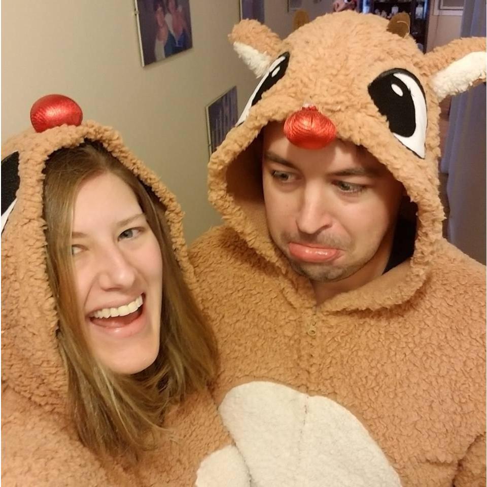 Sean finally had matching family PJs for Christmas with Cathy's family! 2018