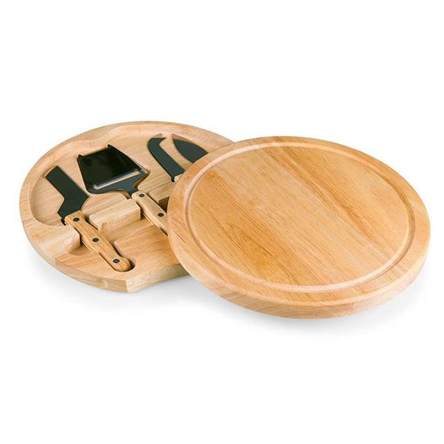 TOSCANA - a Picnic Time Brand Circo Cheese Board with Cheese Tools
