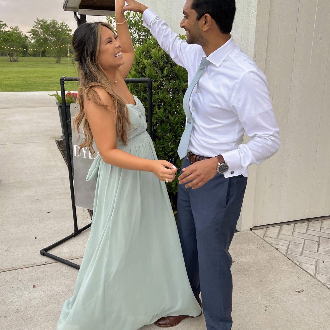 Practicing how to dance