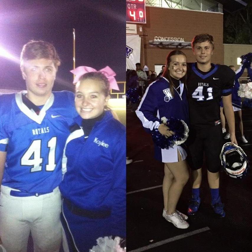 Woodbury High School Football Games in 2014 (left) and 2015 (right).