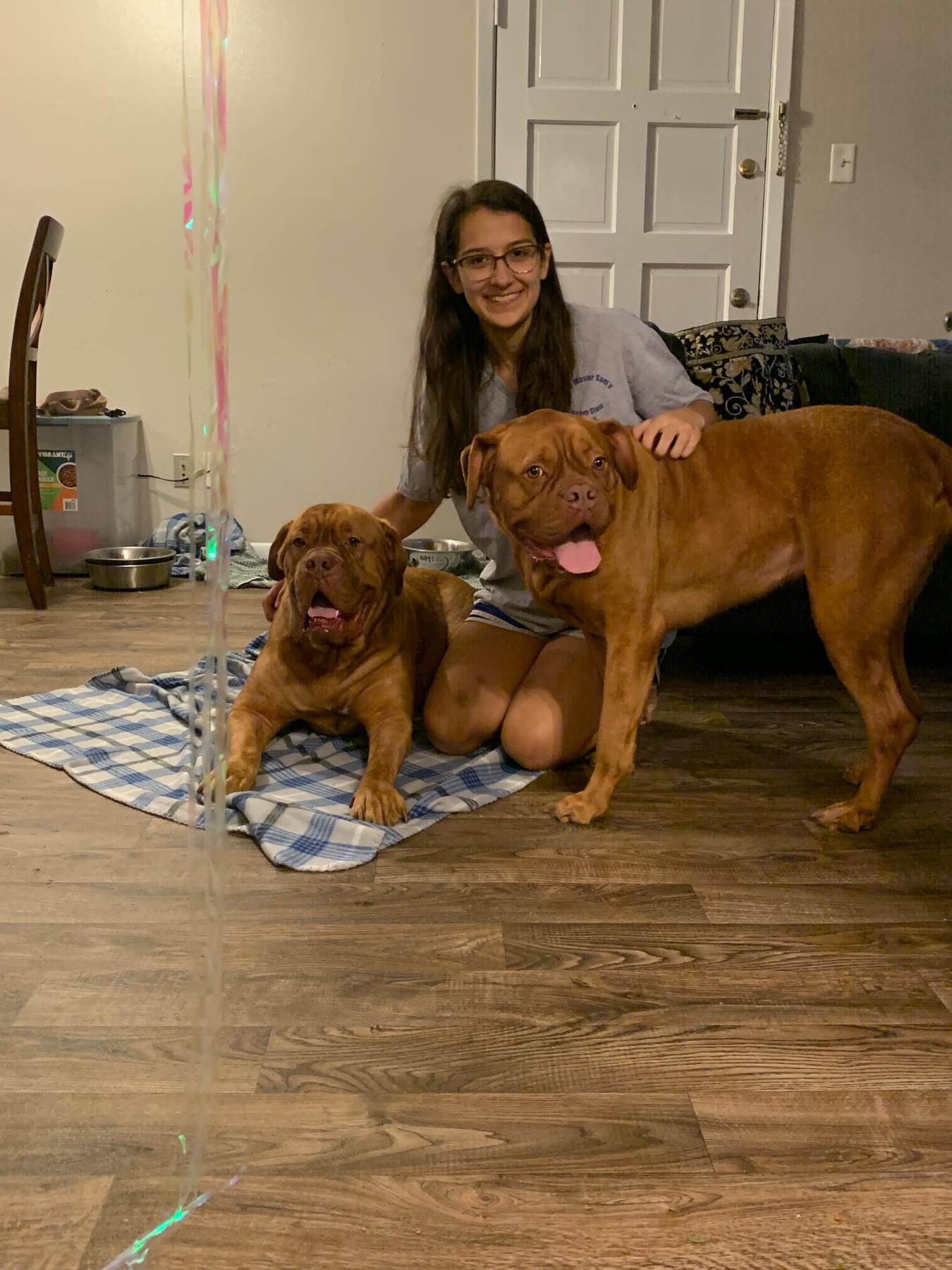 One of the first photos of us and the girls!