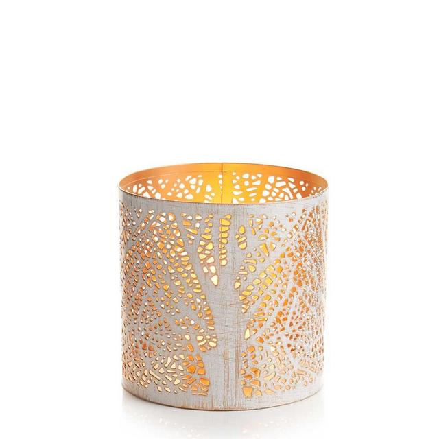 Short White Birch Lantern
