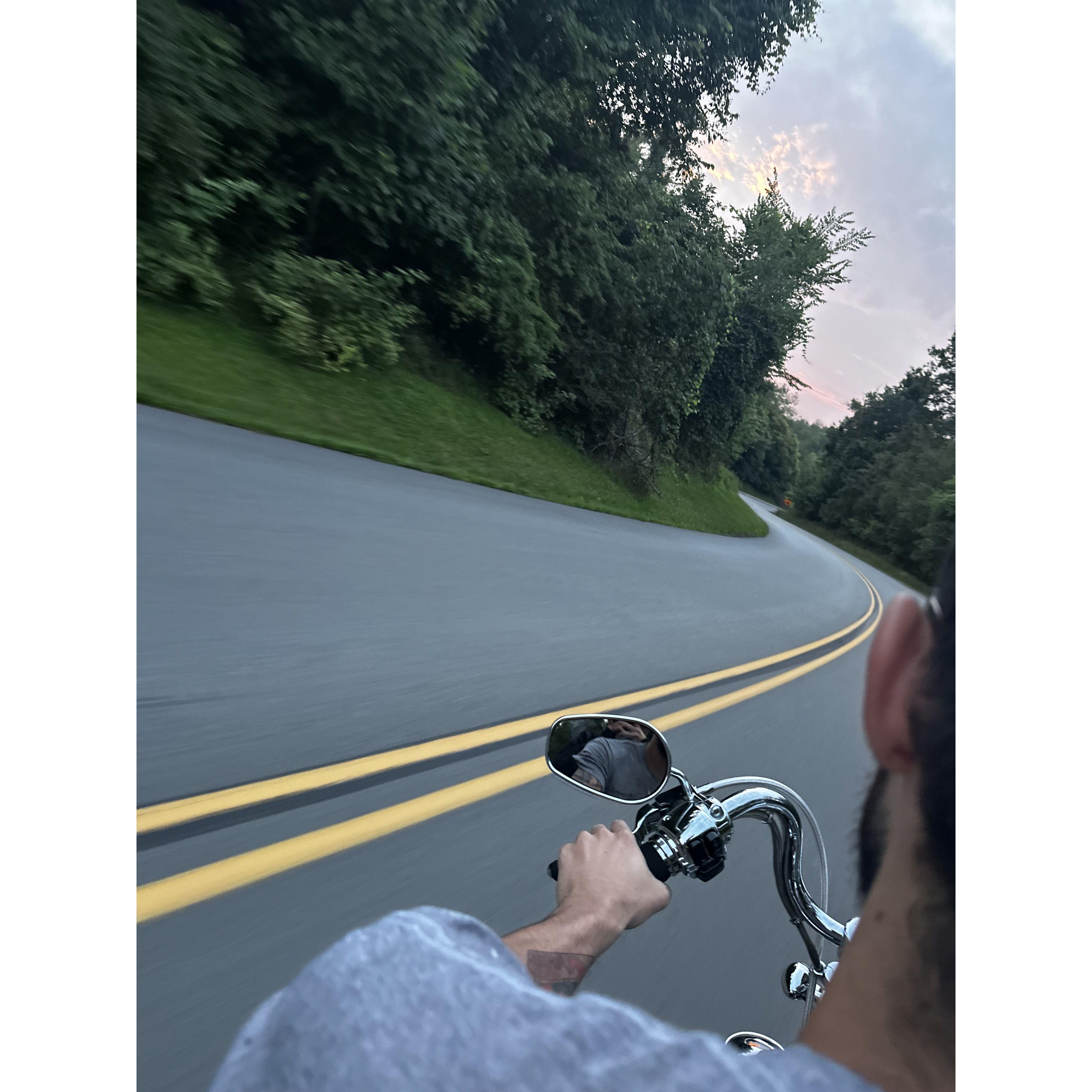 We love riding together