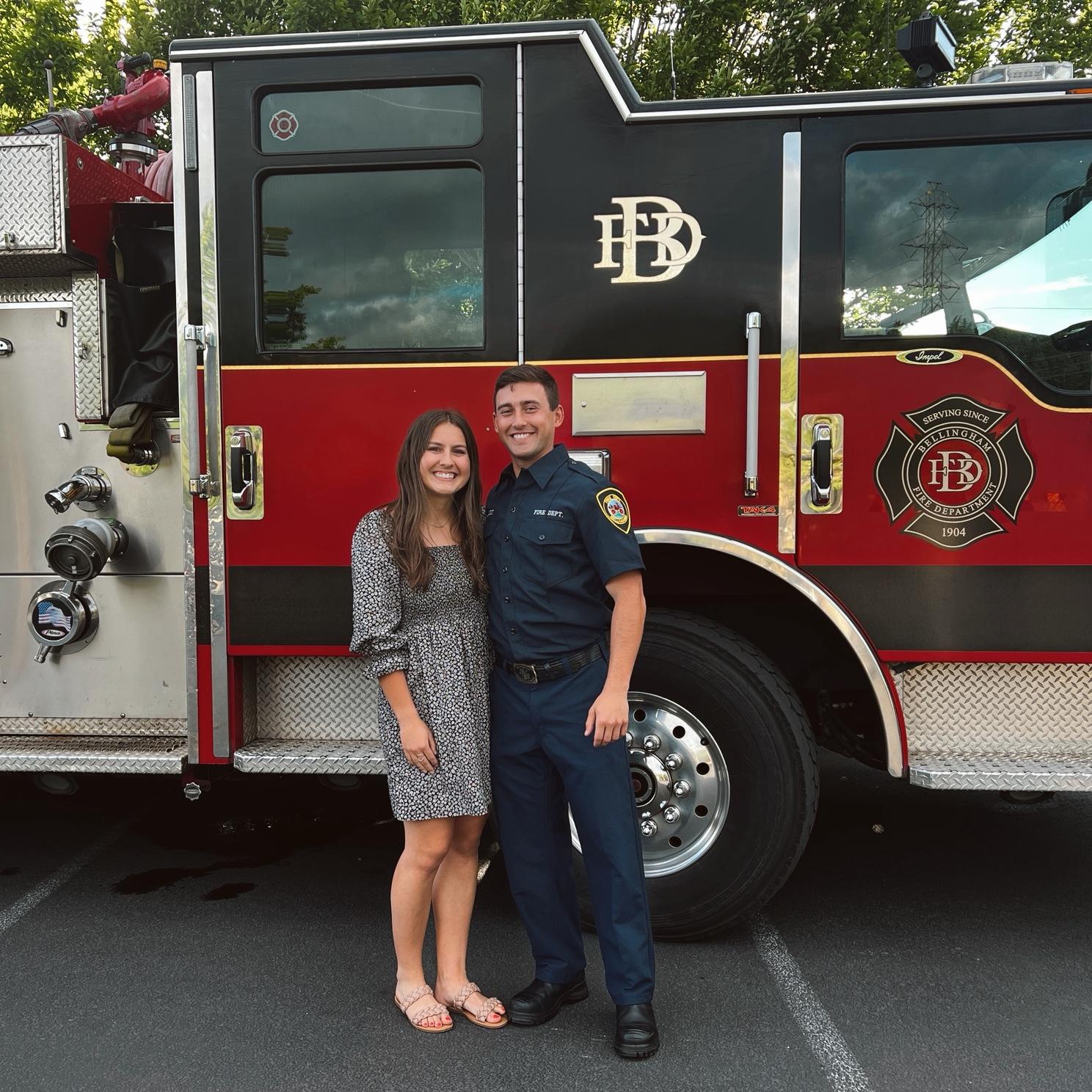 Bo becoming a firefighter!