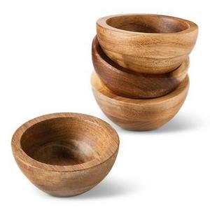 Set of 4 Natural Acacia Dip Bowls - Threshold™