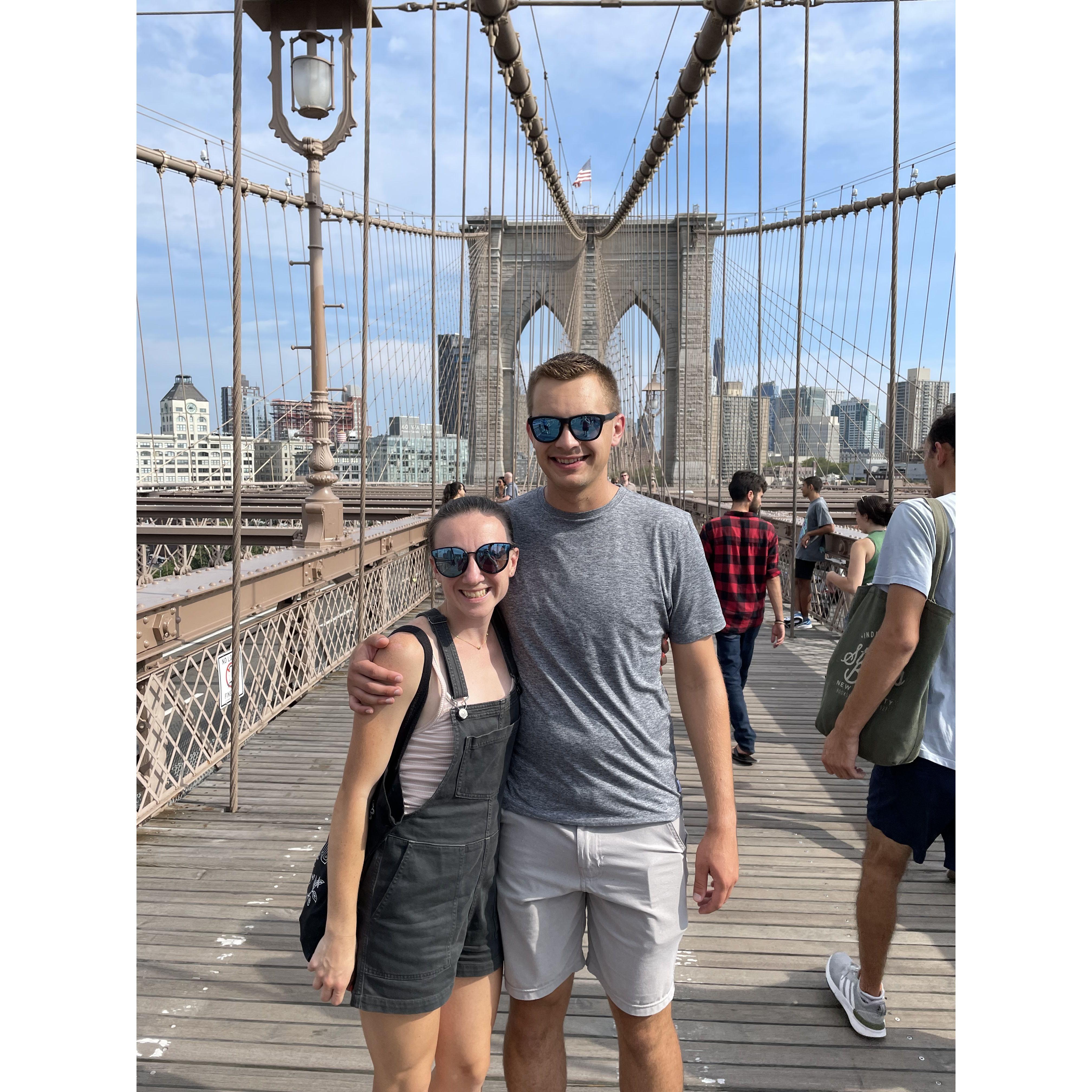 Showing Zach the best bridge in all of NYC