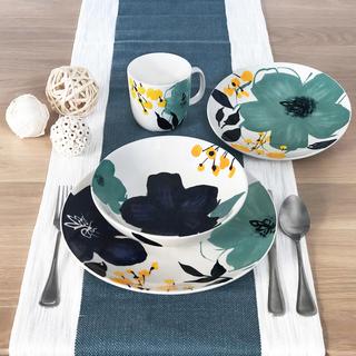 Bella Floral 16-Piece Dinnerware Set, Service for 4