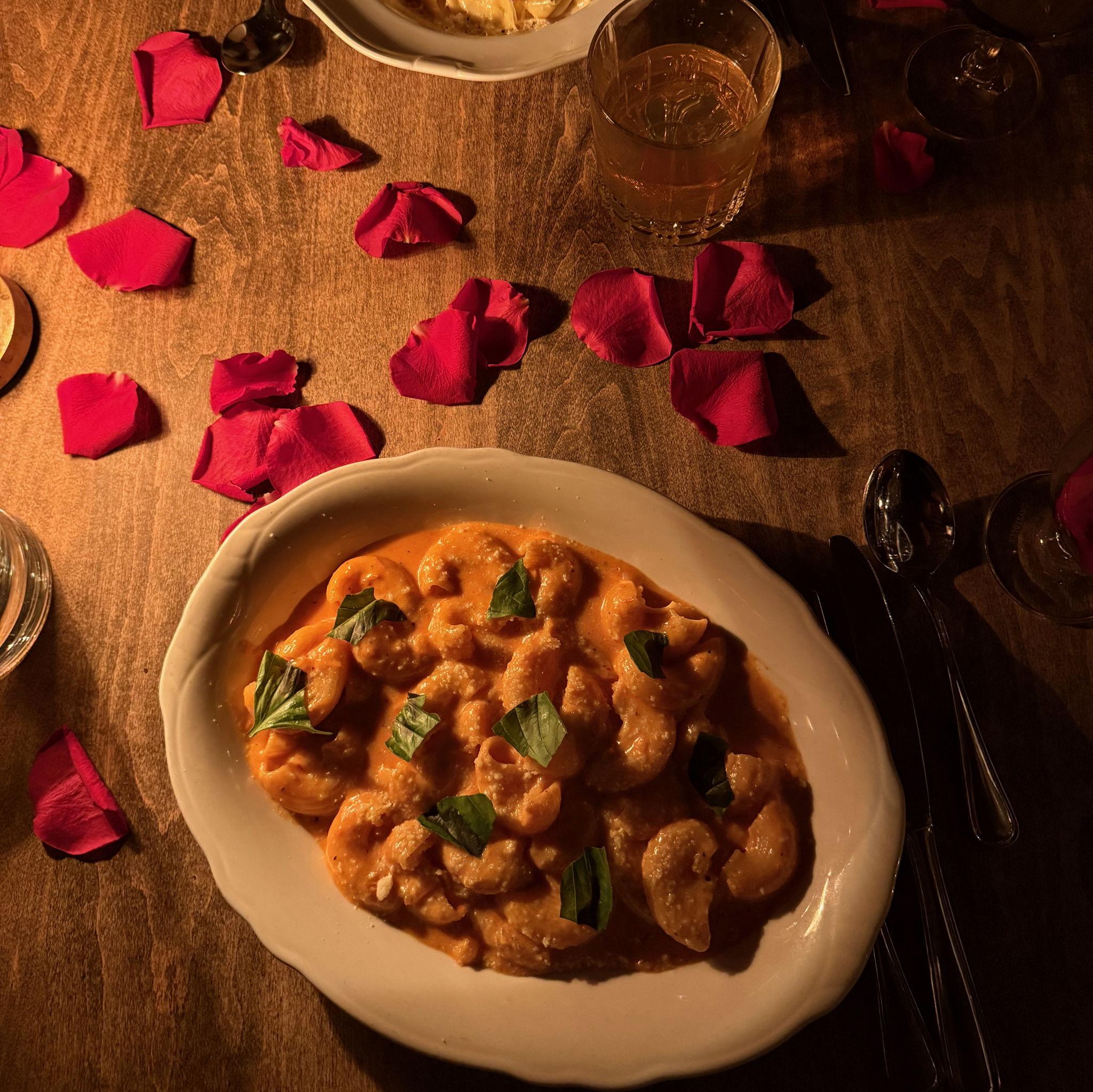 Dinner at Ciccio Mio in Chicago after getting engaged!