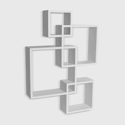 Intersecting Cube Shelves - White - Danya B.
