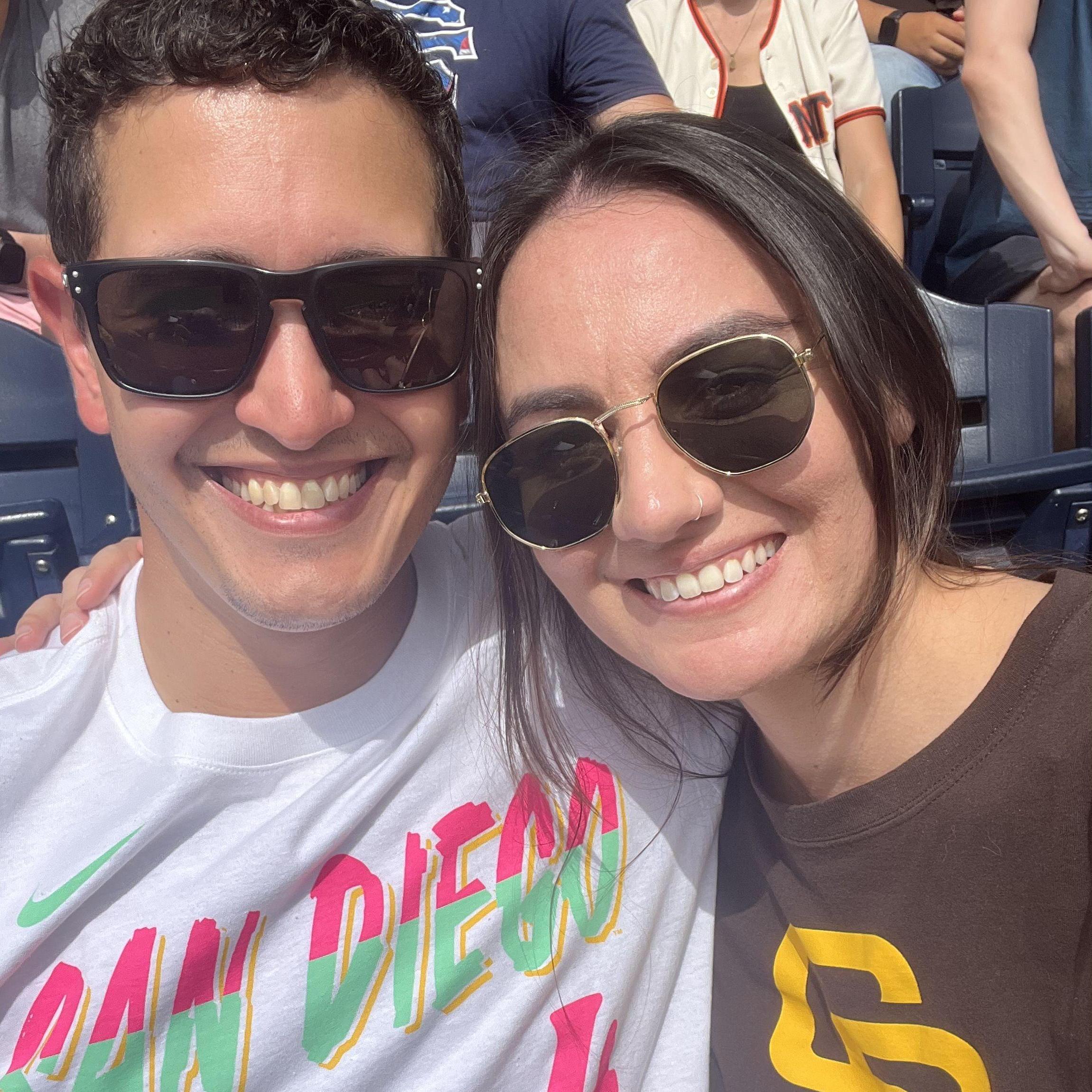 First Padres game together!