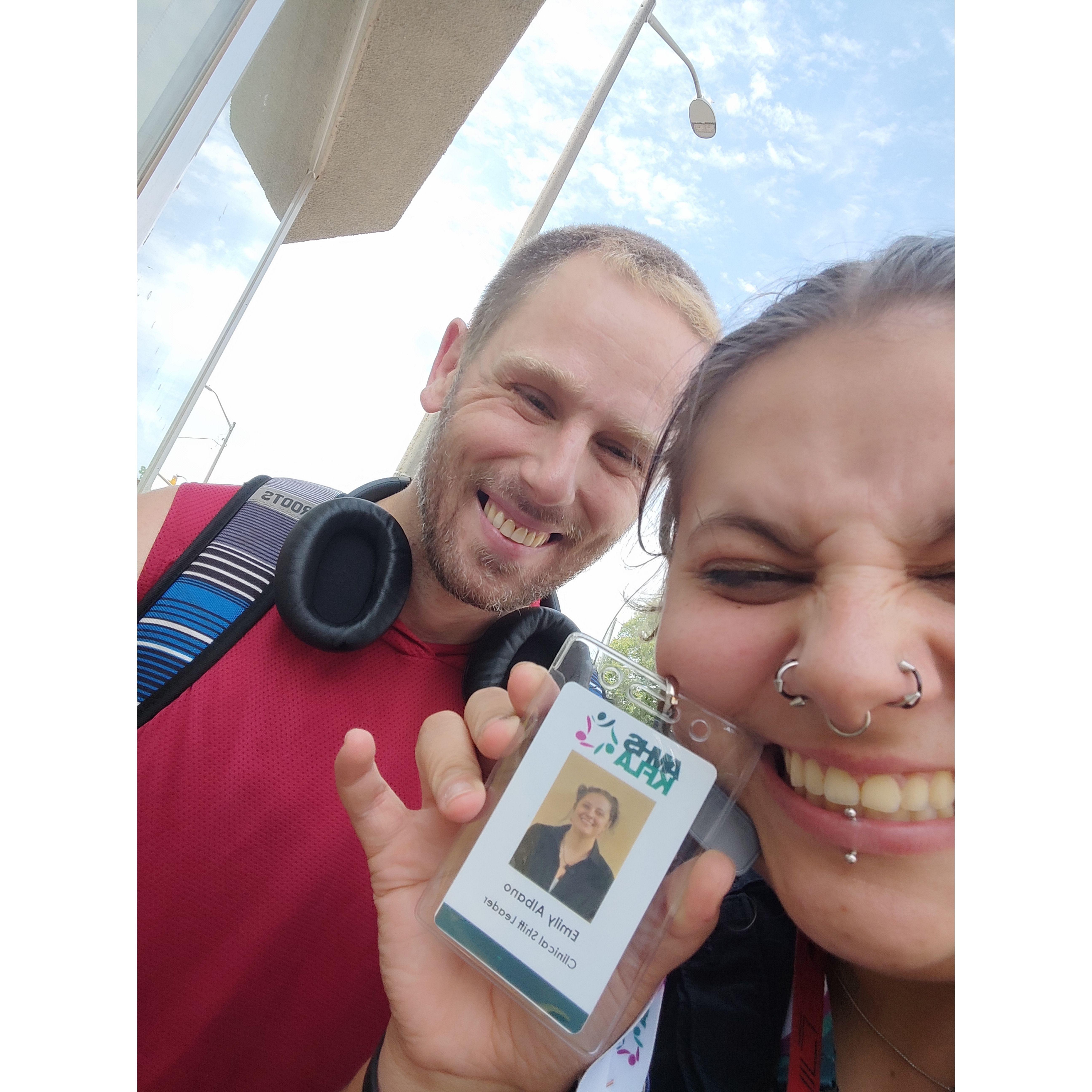 He biked across the city in the scorching heat to bring me lunch he made me. This is also the moment I knew I wanted to spend the rest of my life with him.