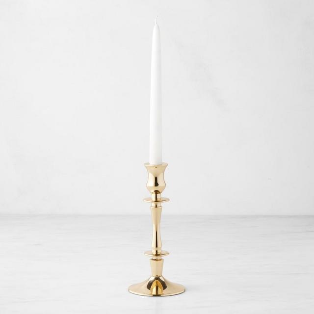 Heirloom Brass Taper Holders, Short