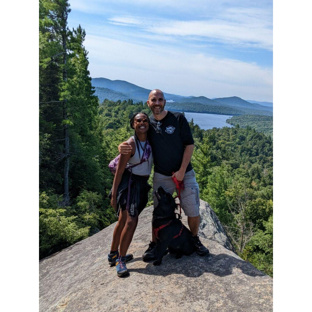 Andy proposed while on a hike, one of our favorite activities.