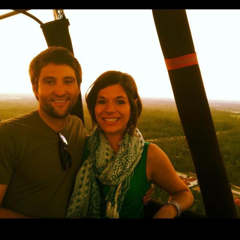 Jason surprised Jerrica with a hot air balloon ride for her 25th birthday - 2012