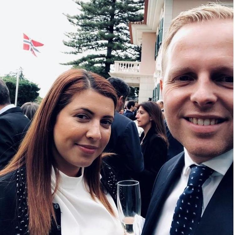 From a reception in the Norwegian Embassy in Lisbon, when we can't celebrate May 17 in Oslo. Lisbon 2019.