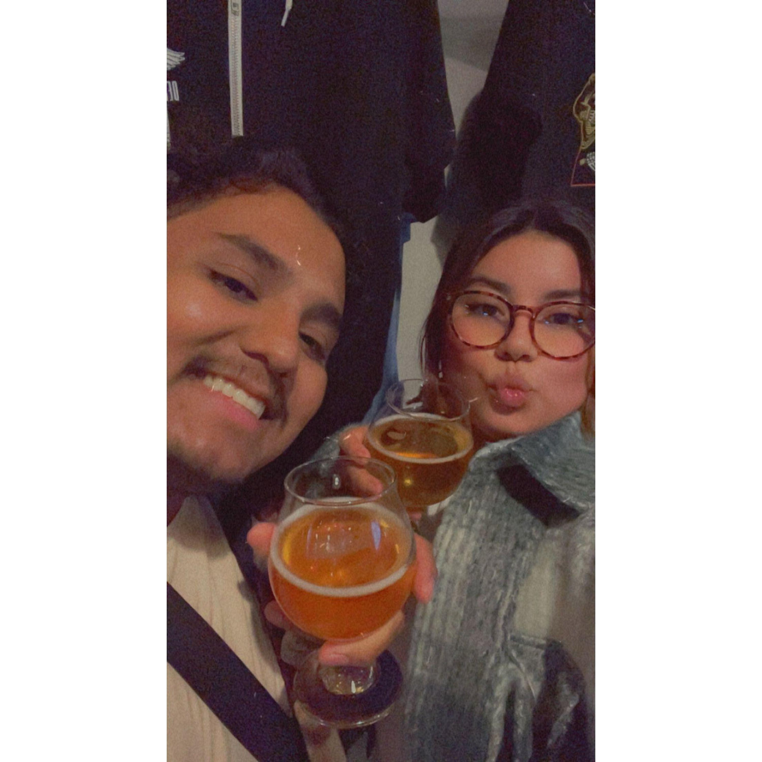 Us enjoying some beer!!