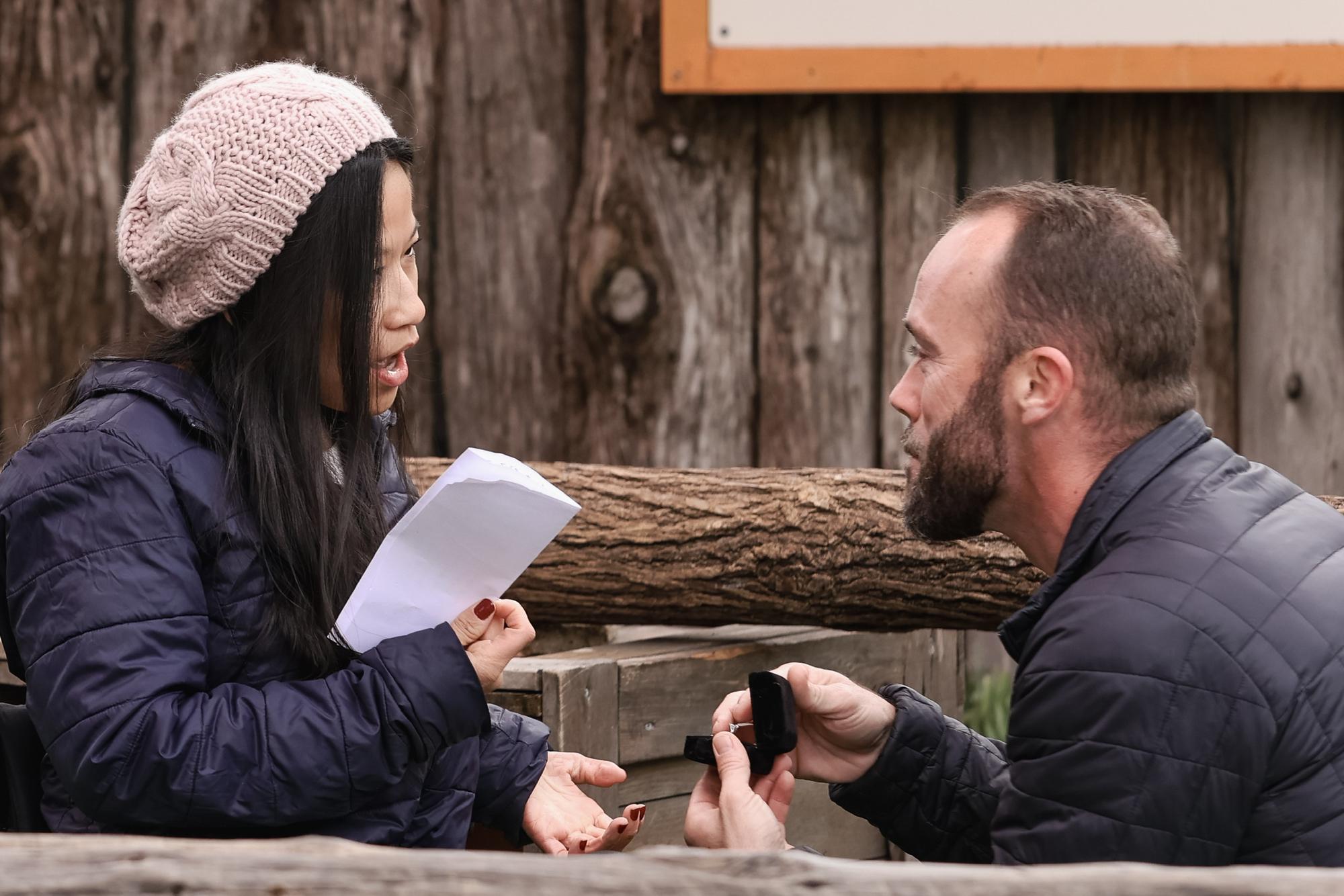 Surprise and simultaneously trying to process everything at the same time!