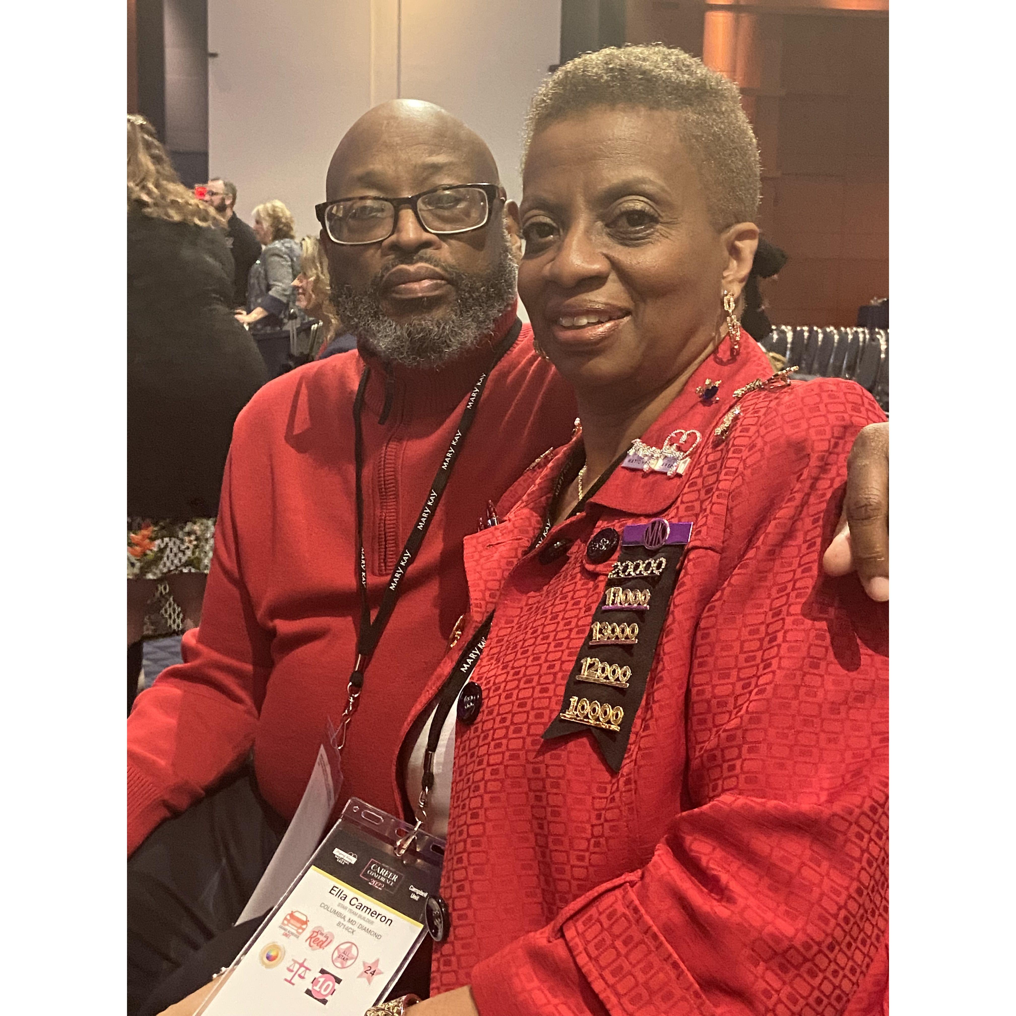 Brian attended a Mary Kay conference with me.