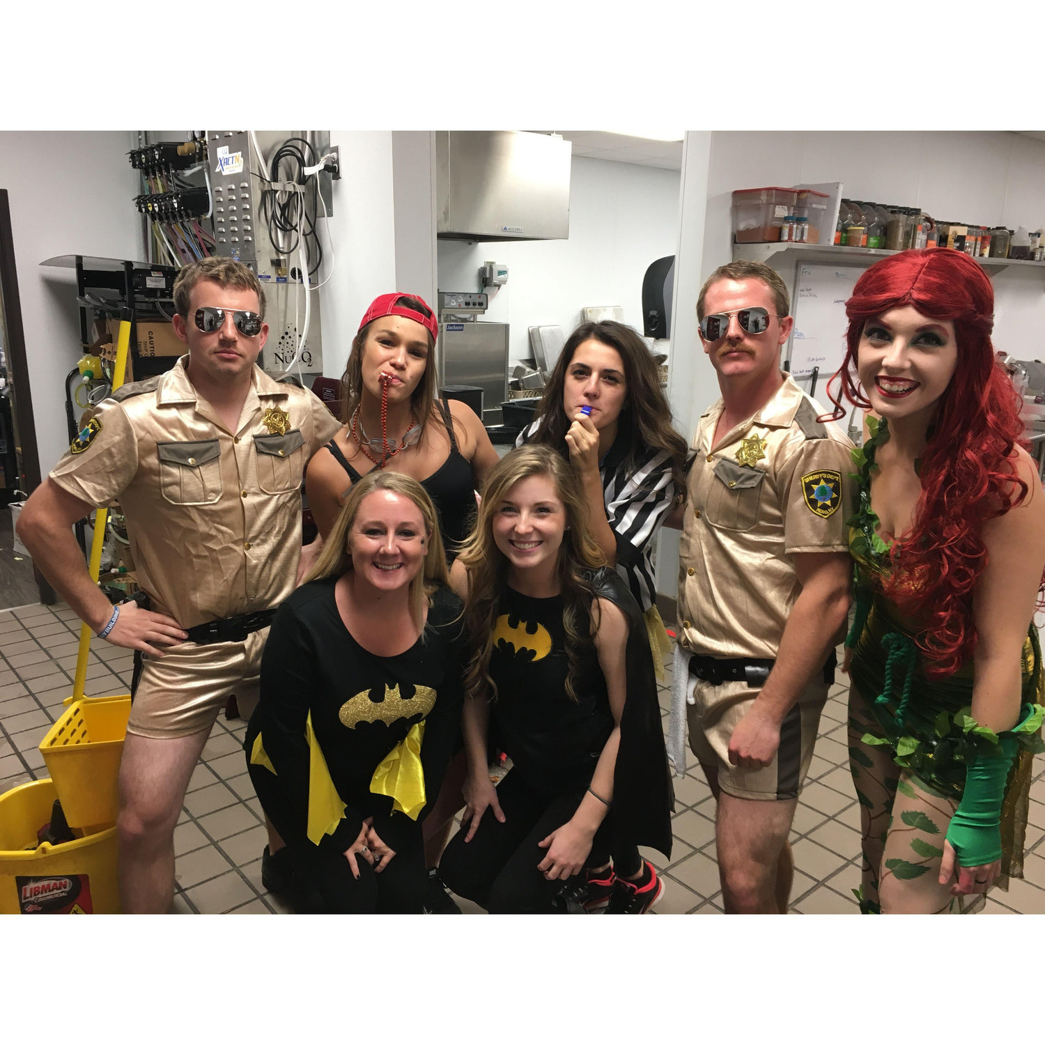 One of the first photos together - working Halloween 2016