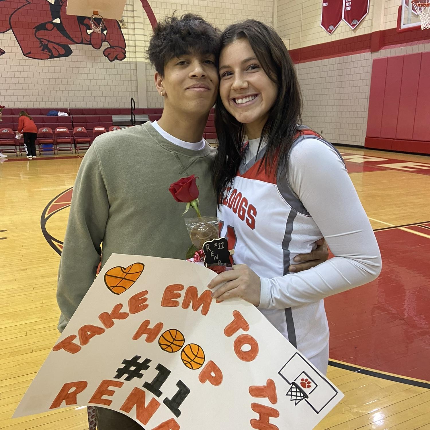 Gabe surprised Nae on her senior night and she was SOOOO happy