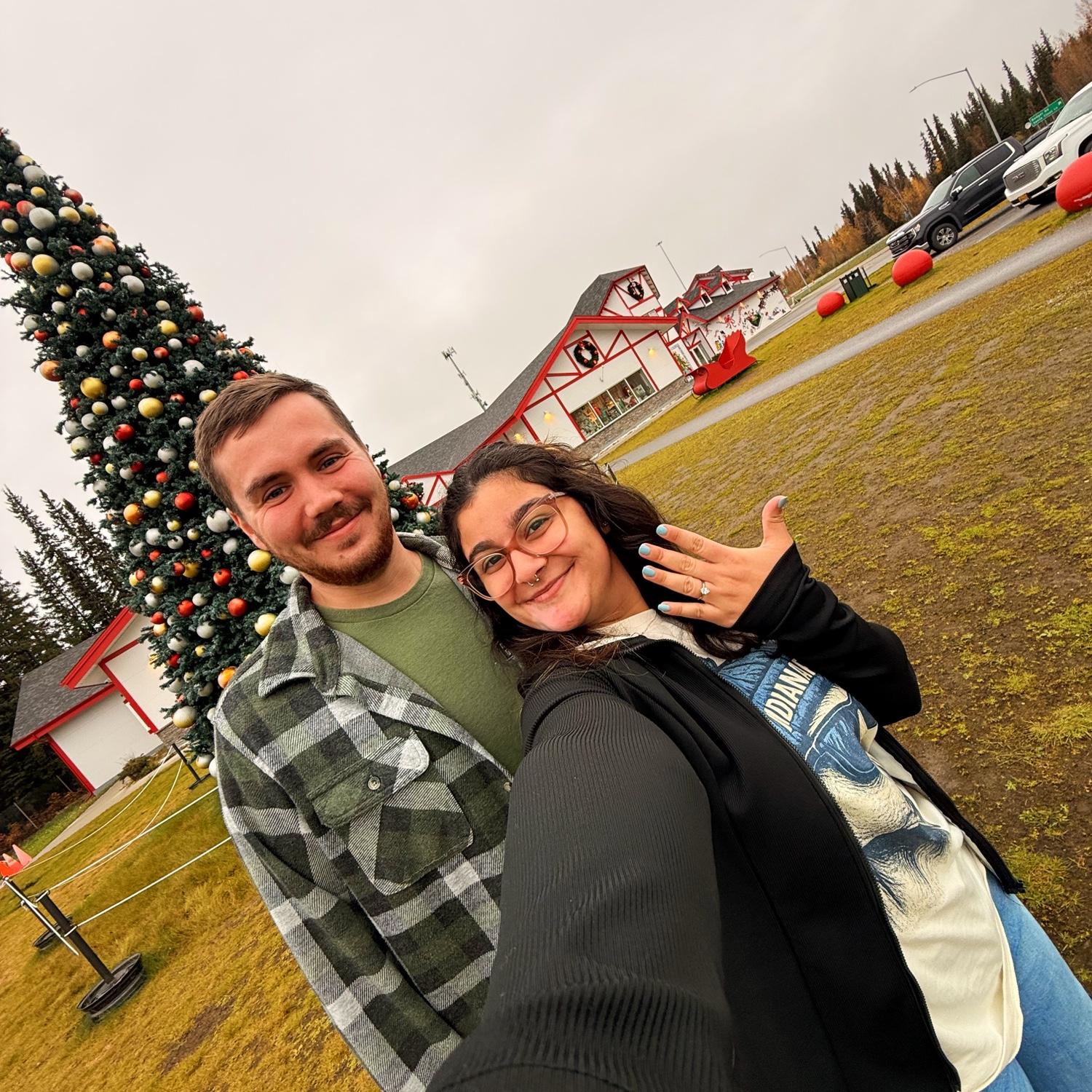 The day after our engagement!