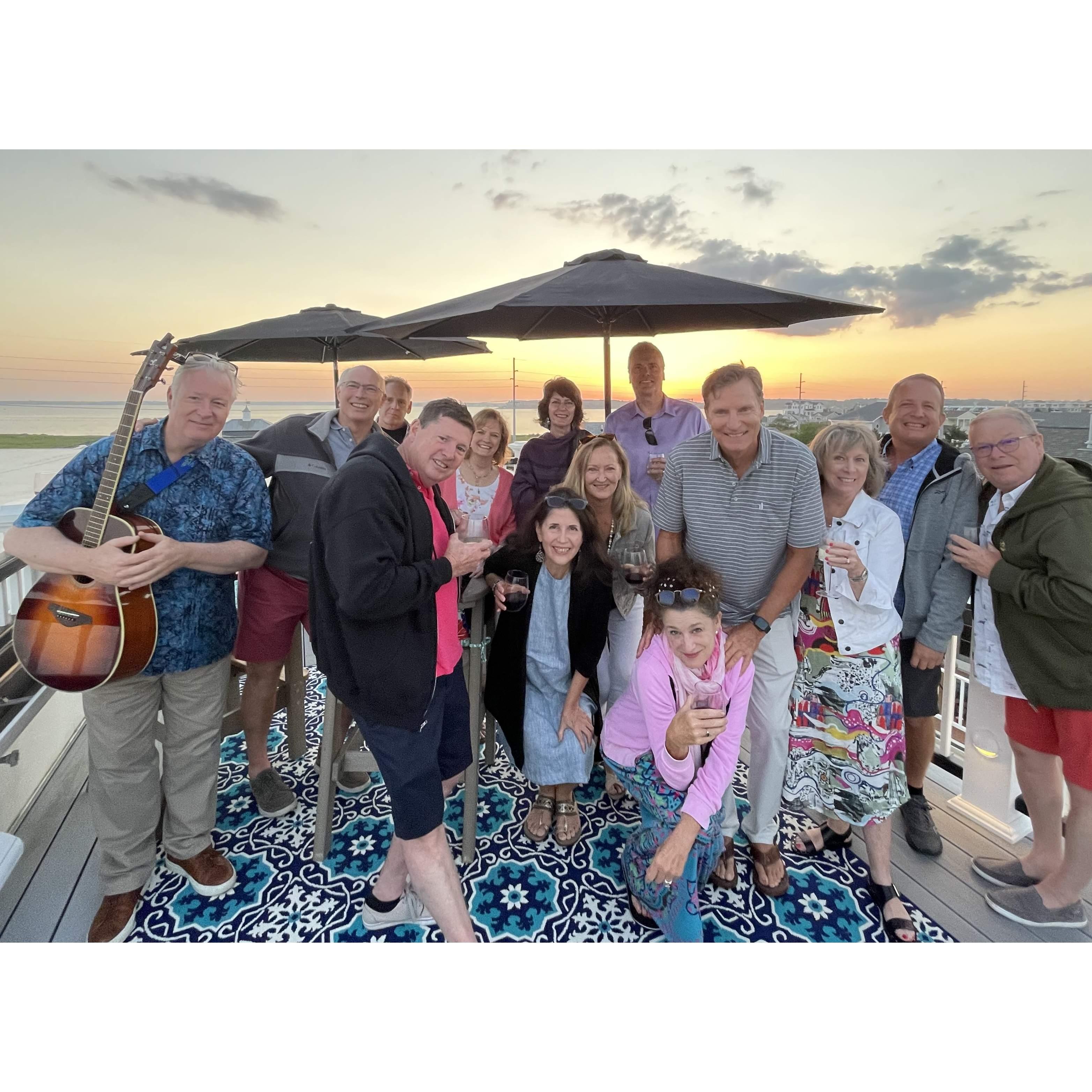 Beach gang enjoying sunset, friendship and guitar :)