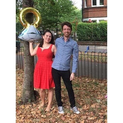 A shot from our engagement picnic in London