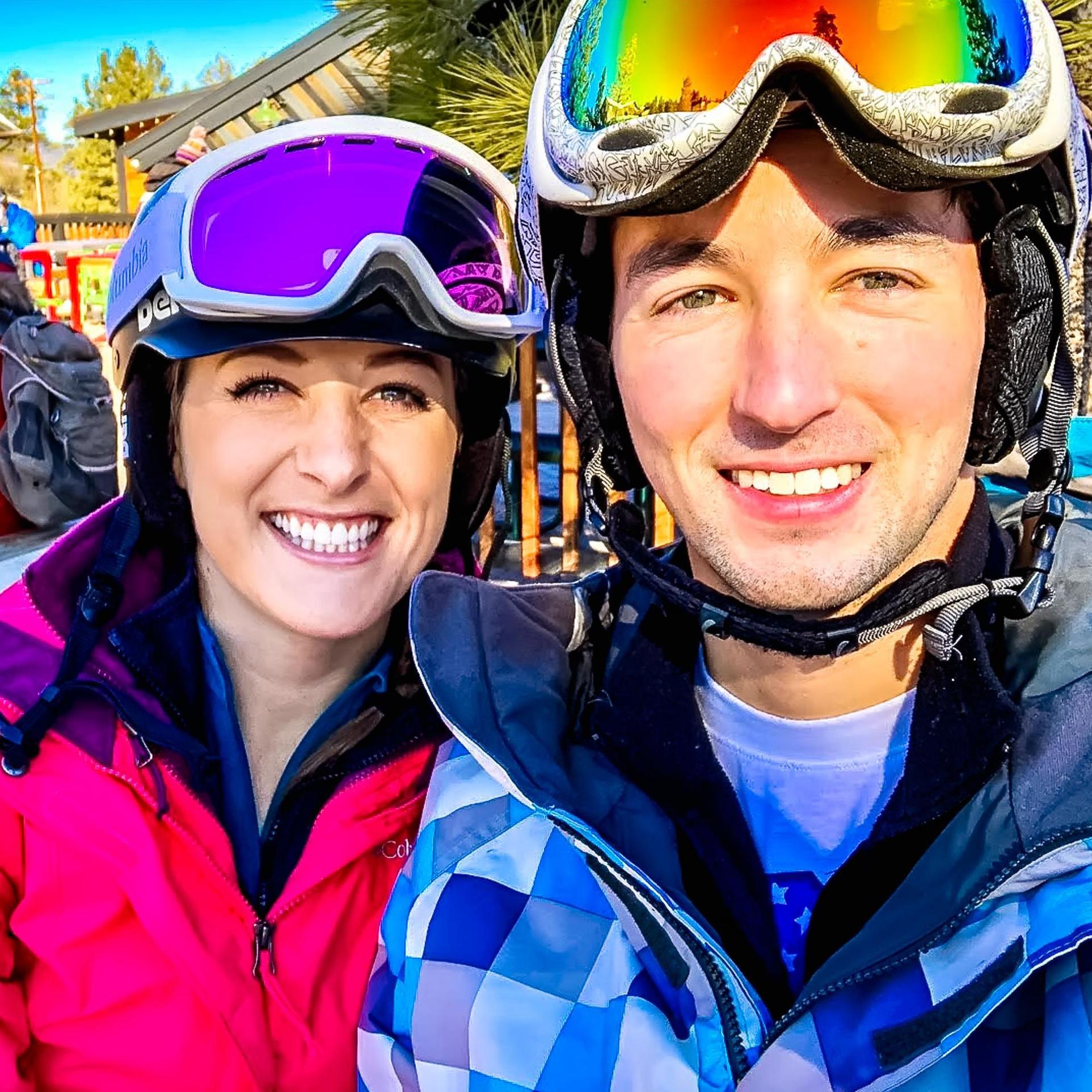 Skiing in Big Bear, CA
