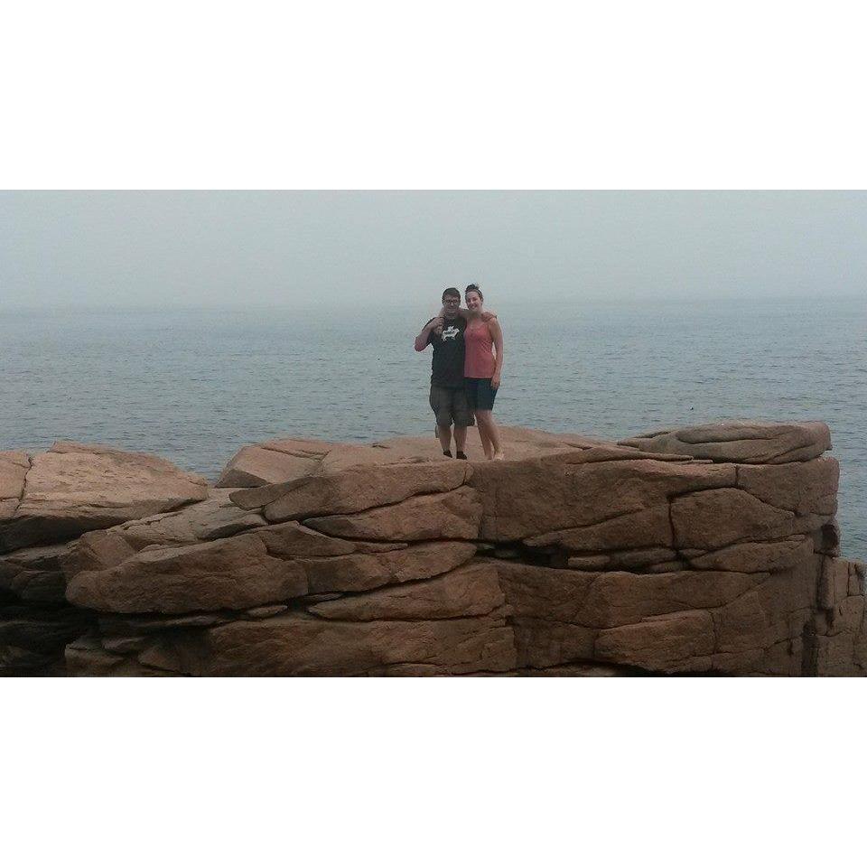 Thunder hole in Acadia National Park