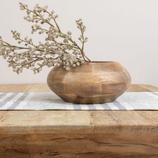 Modern Round Wood Bowl