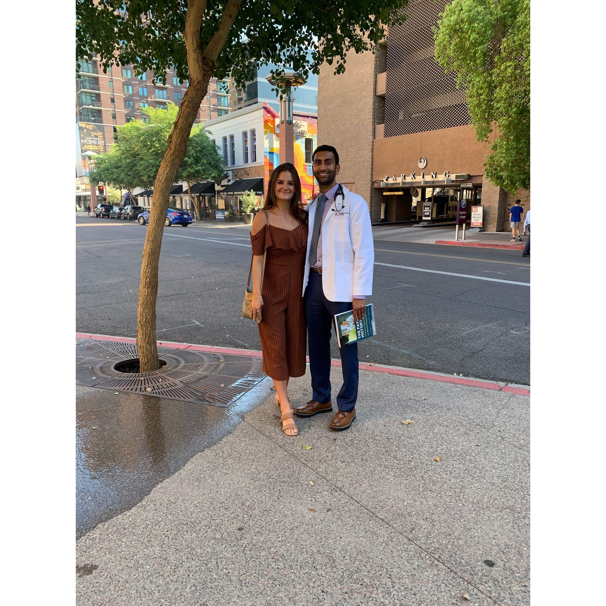 After Jason's White Coat Ceremony -- Future MD :)