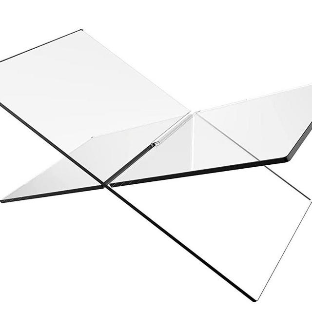 Acrylic Book Stand-Clear Book Holder for Reading X Shaped Book Stand for Reading,2 Piece Reading Stand for Textbooks,Magazines,Recipe,Picture.