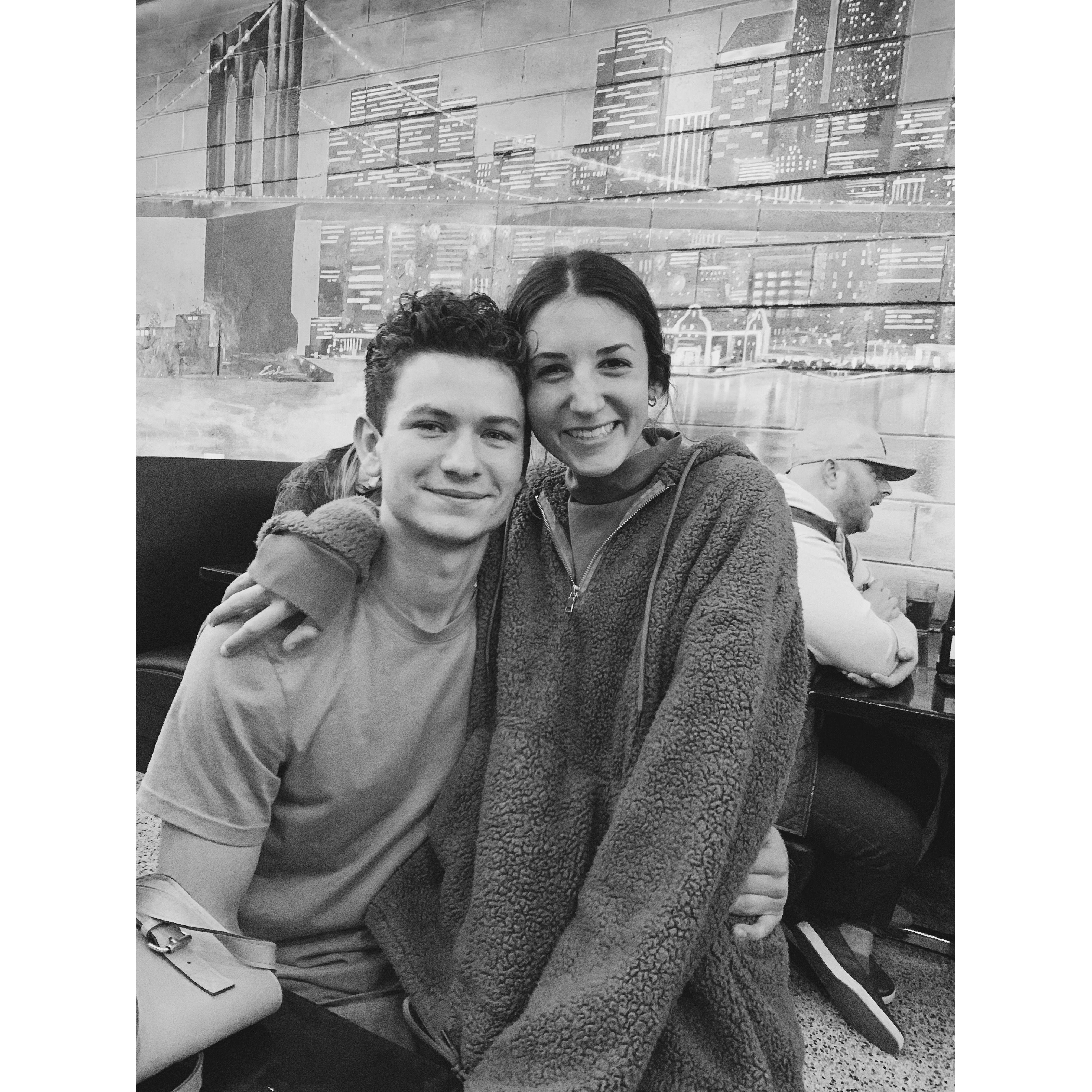 The last night of their incredible year together at one of Hunter's gigs- Colette's favorite place to be!