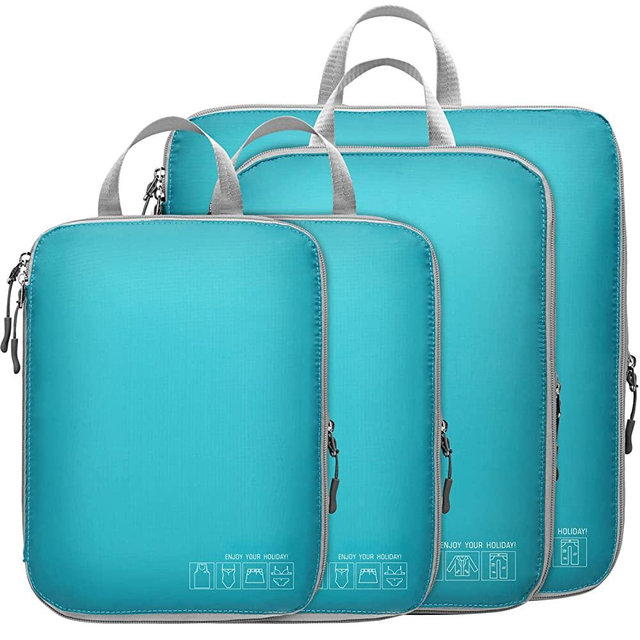 Compression Packing Cubes for Travel, Cambond Luggage Organizers Compression Cubes for Suitcases