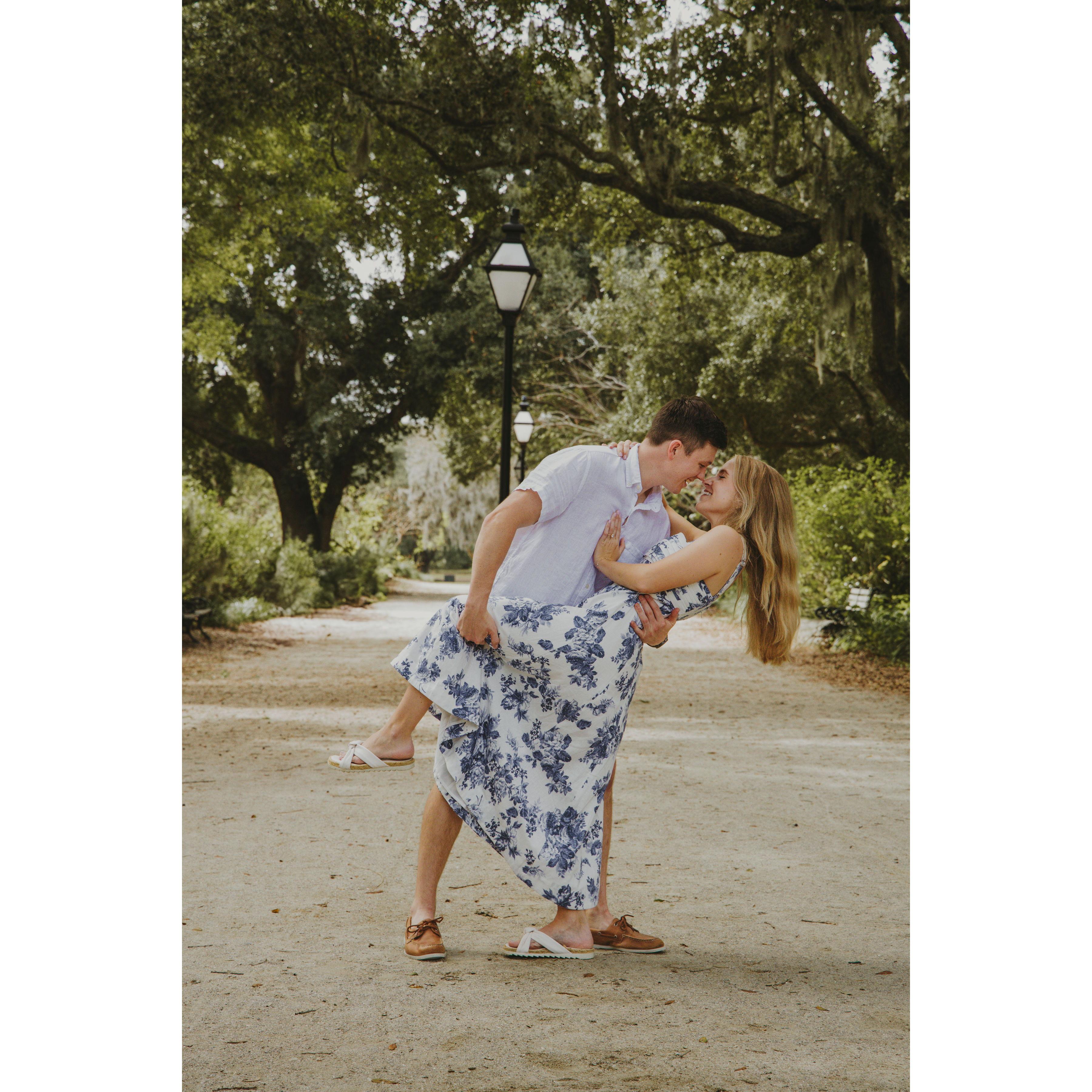 Charleston, SC after Megan said yes!