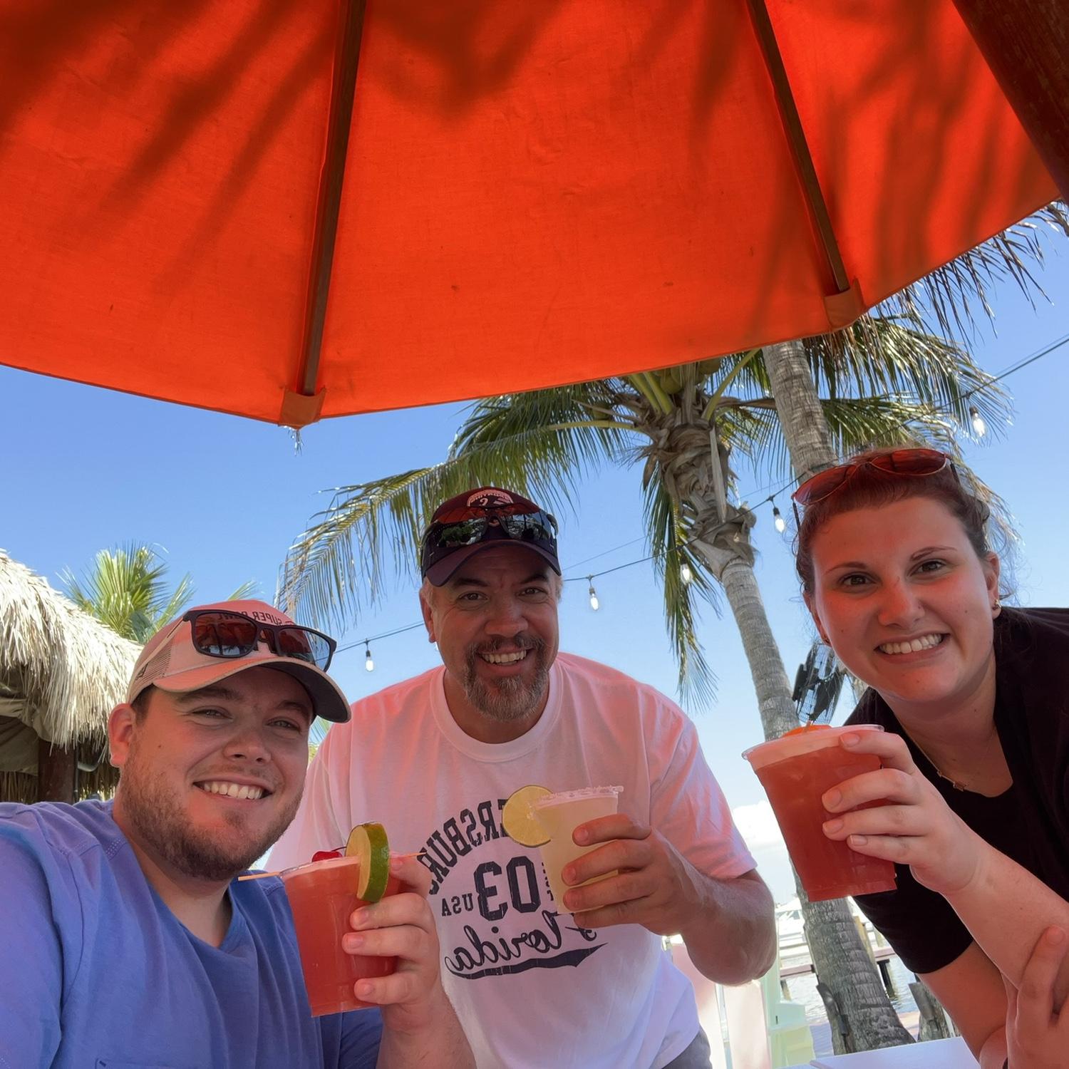Drinks with Alex's dad, Mike