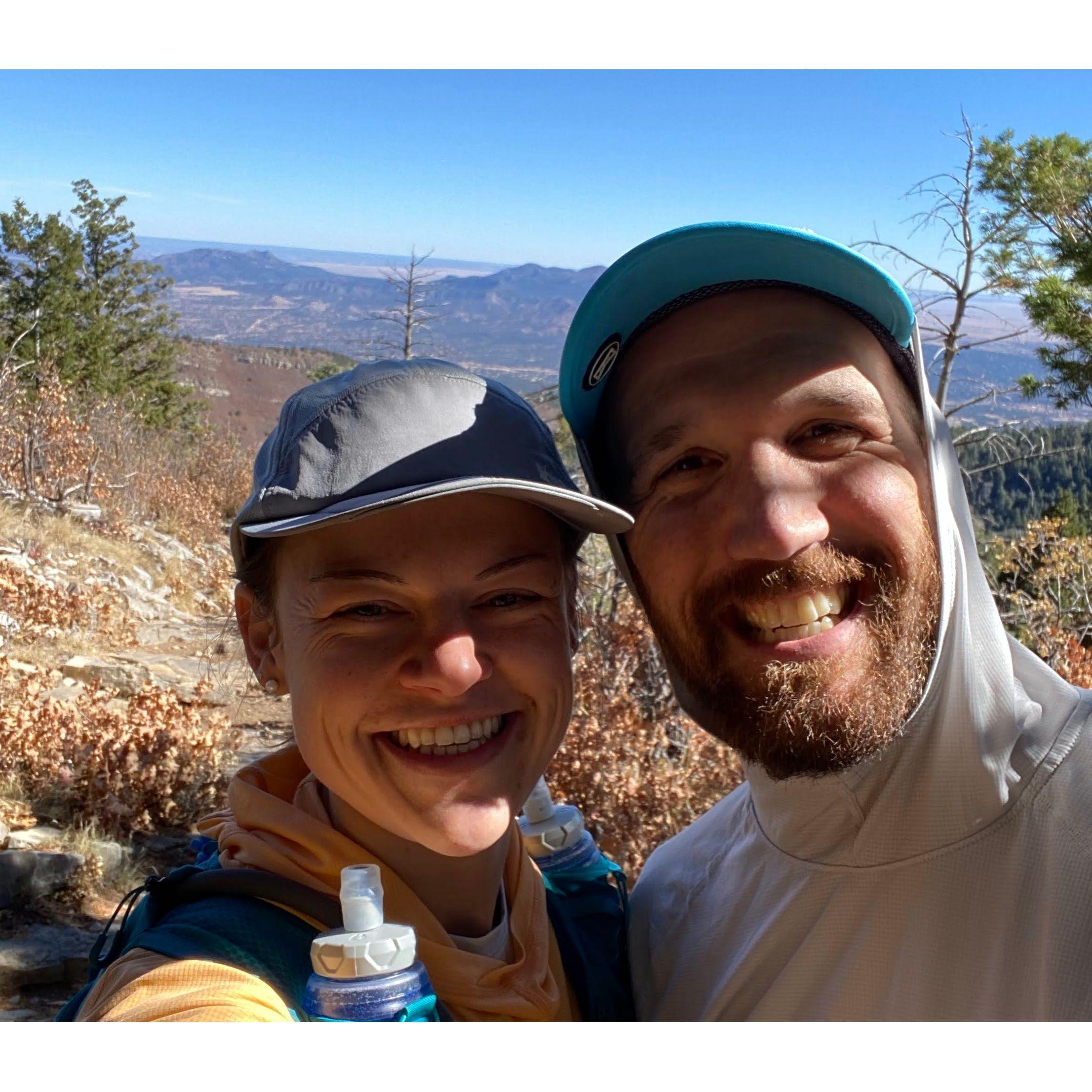 Sandias trail run in New Mexico