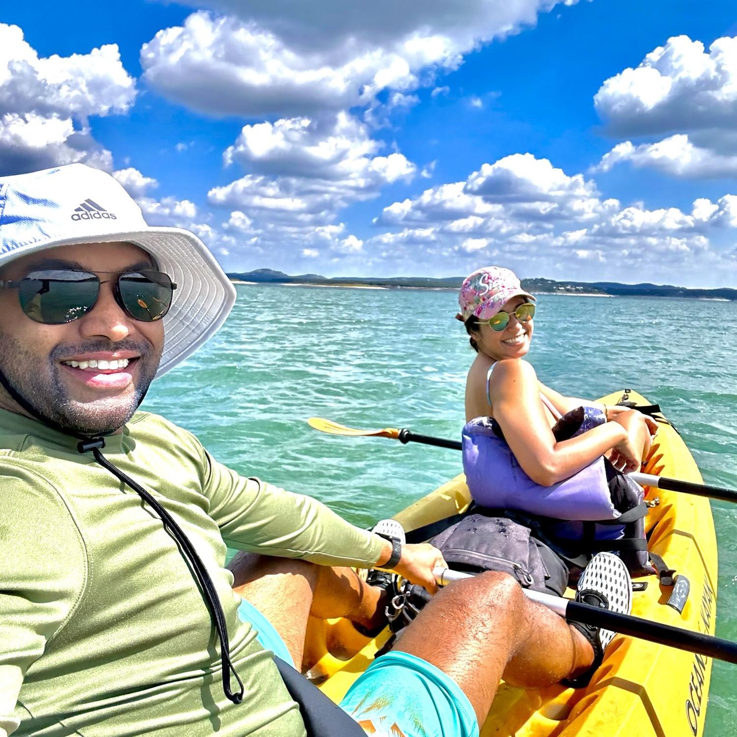 Row-mance on the water - Canyon Lake, TX